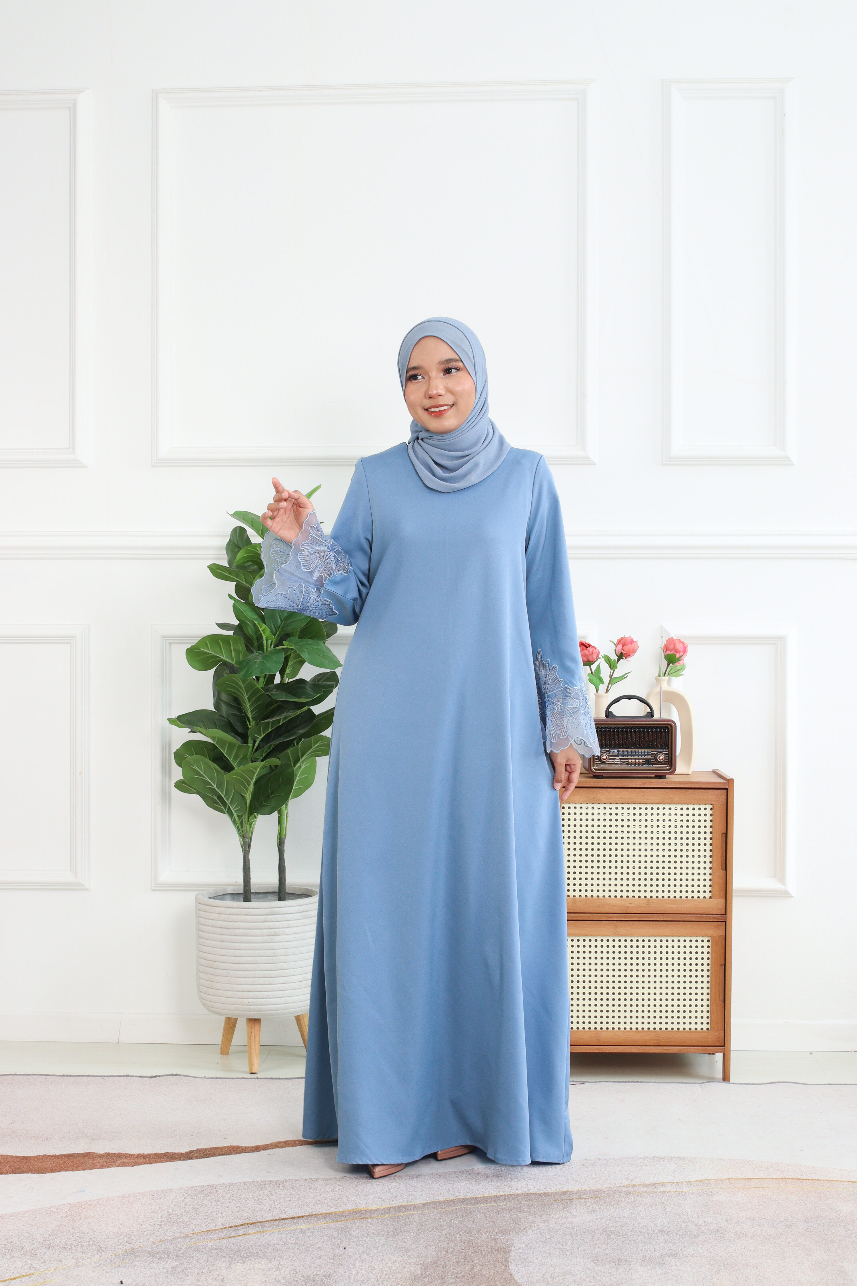ABAYA IRIS - Ash Blue