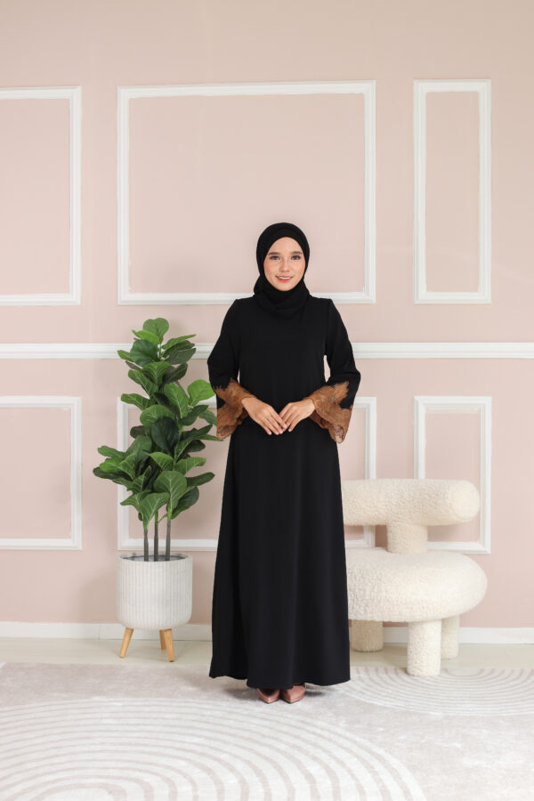 ABAYA IRIS - Black Brown