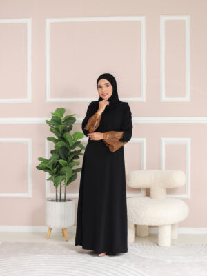 ABAYA IRIS - Black Brown
