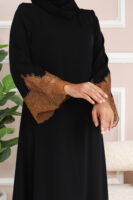 ABAYA IRIS - Black Brown