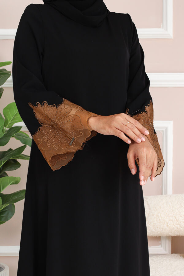 ABAYA IRIS - Black Brown