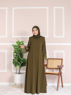 ABAYA IRIS - Dark Olive