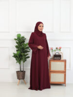ABAYA IRIS - Maroon