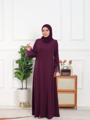 ABAYA IRIS - Plum