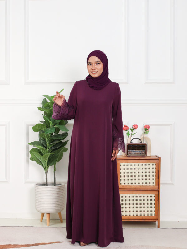 ABAYA IRIS - Plum