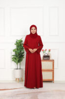 ABAYA IRIS - Scarlet Red