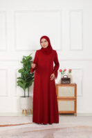 ABAYA IRIS - Scarlet Red