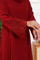 ABAYA IRIS - Scarlet Red