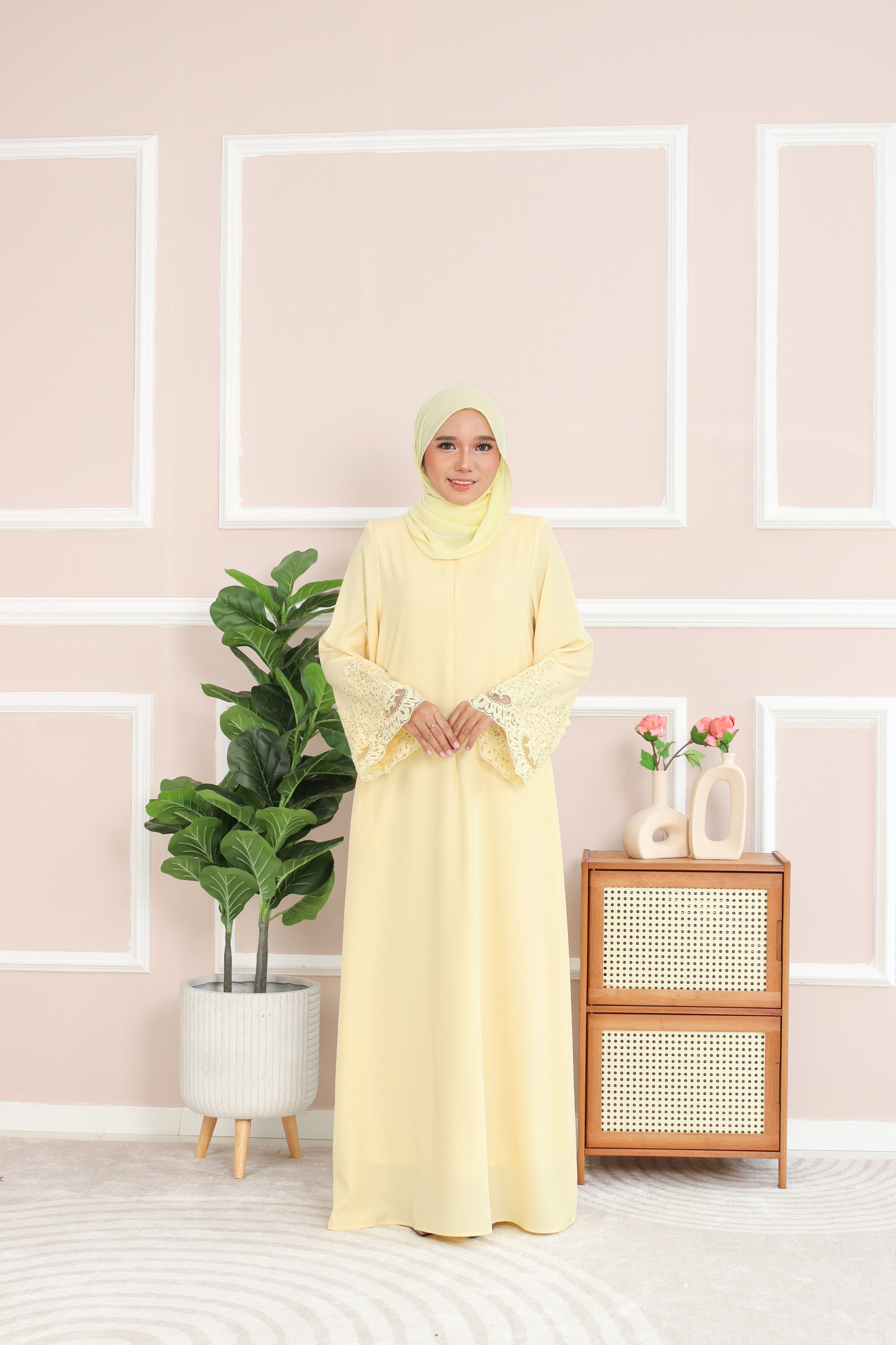 ABAYA LOFA - Yellow
