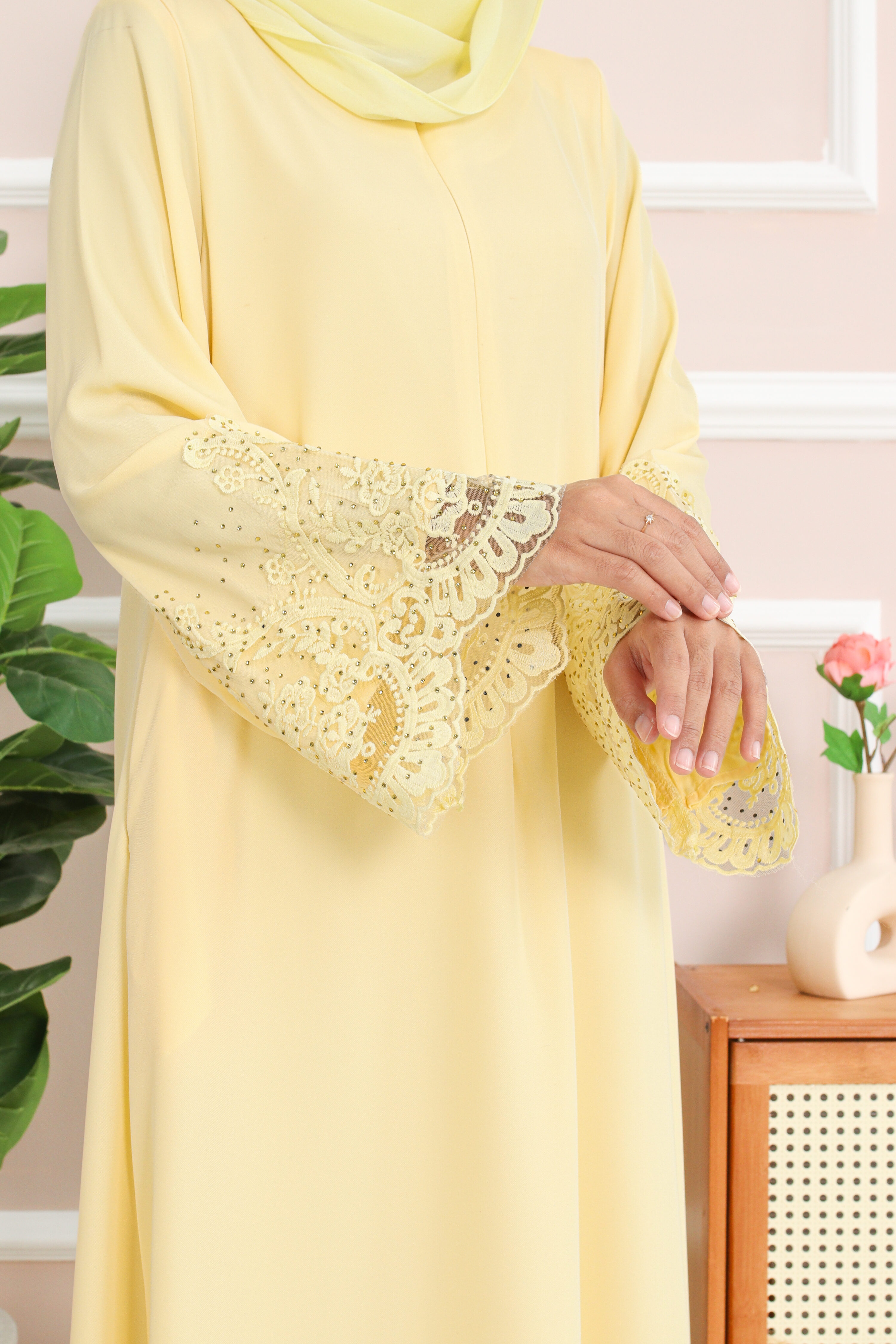 ABAYA LOFA - Yellow