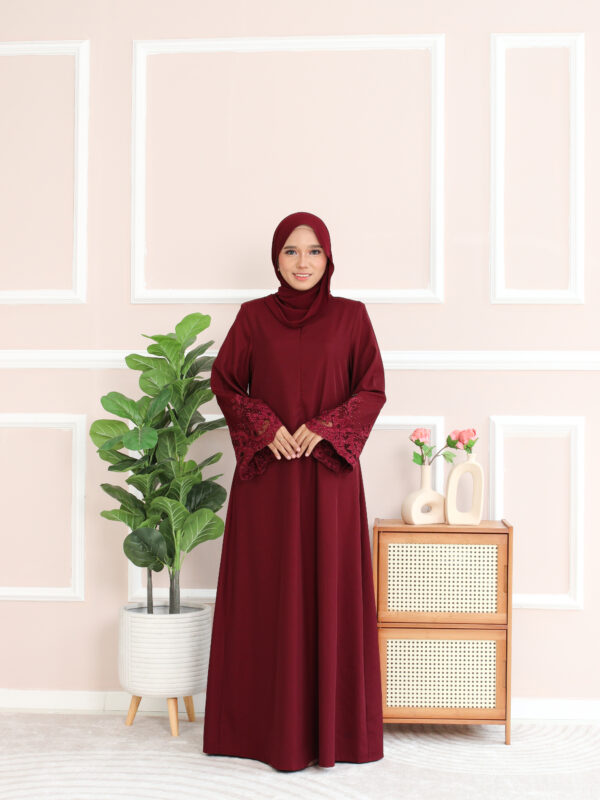 ABAYA LOFA - Maroon