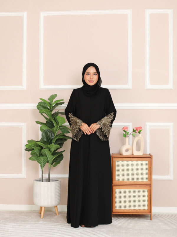 ABAYA DHIA- Black Gold
