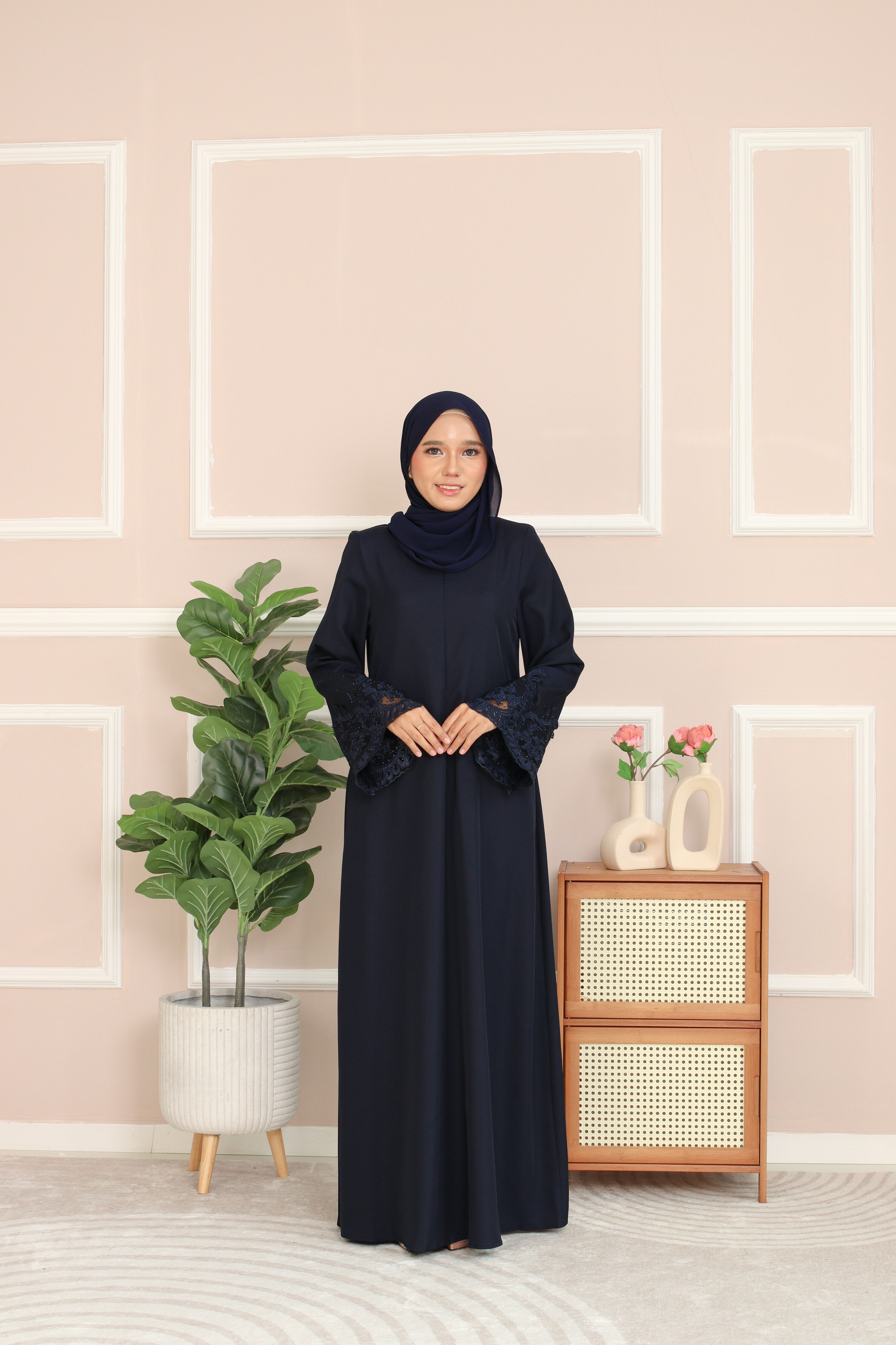 ABAYA LOFA - Navy Blue