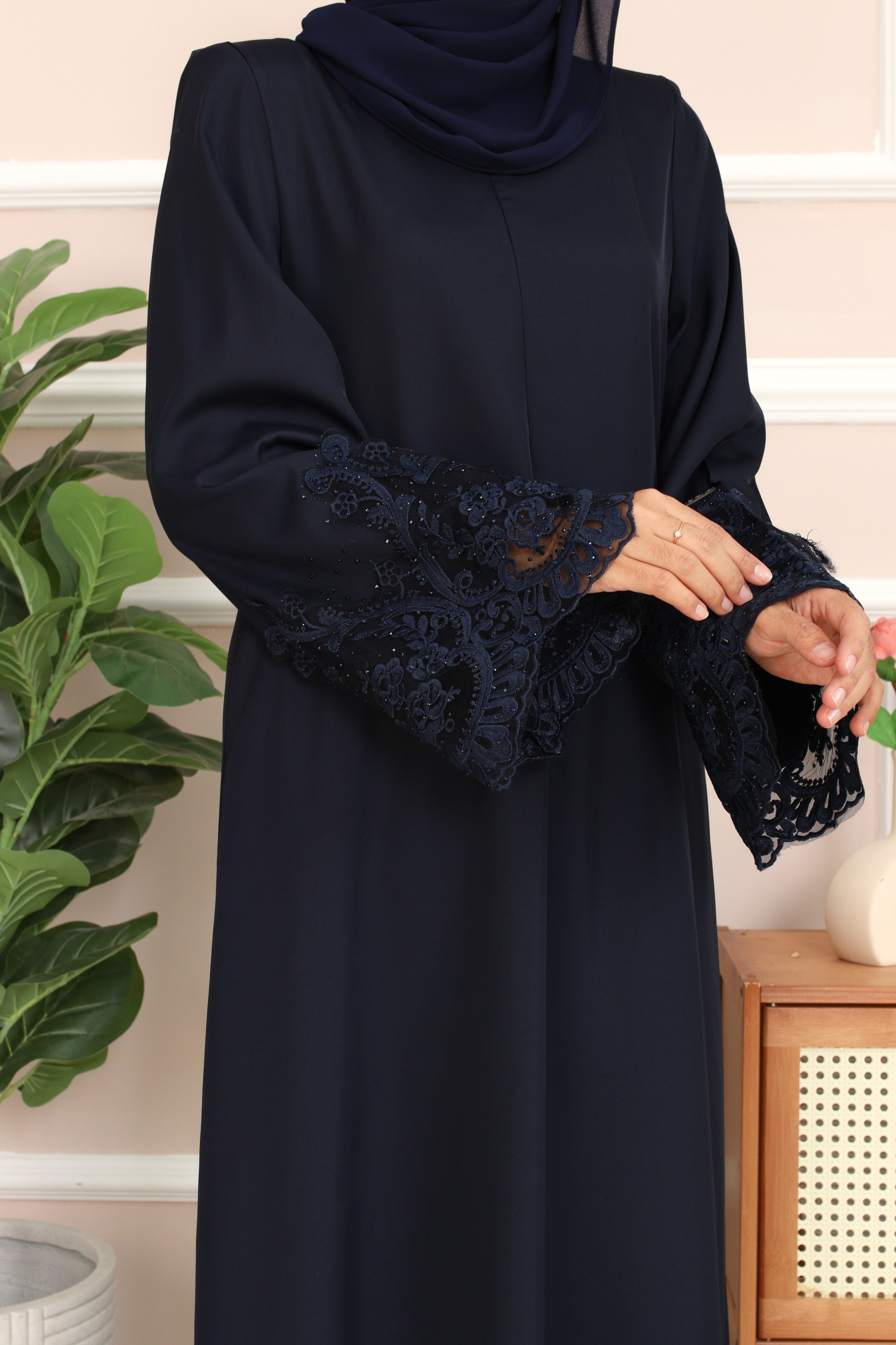 ABAYA LOFA - Navy Blue