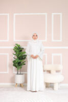 ABAYA DHIA- Off White