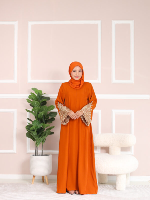 ABAYA DHIA- Burnt Orange