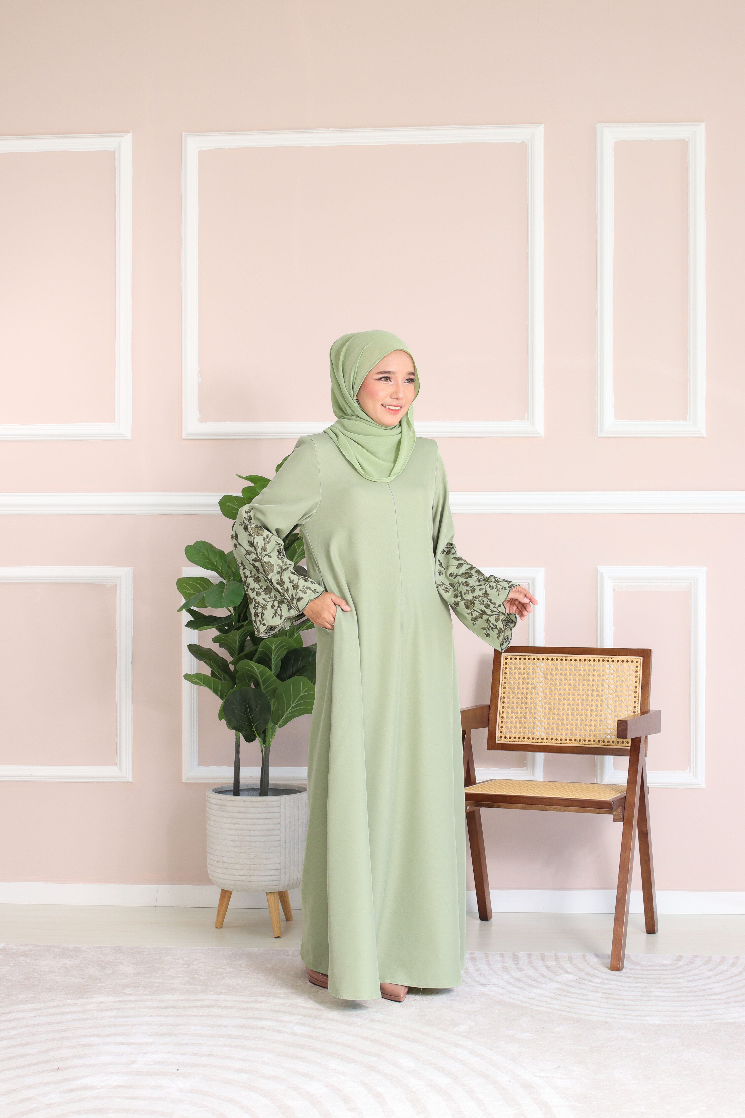 HUDA JUBAH - Sage Green
