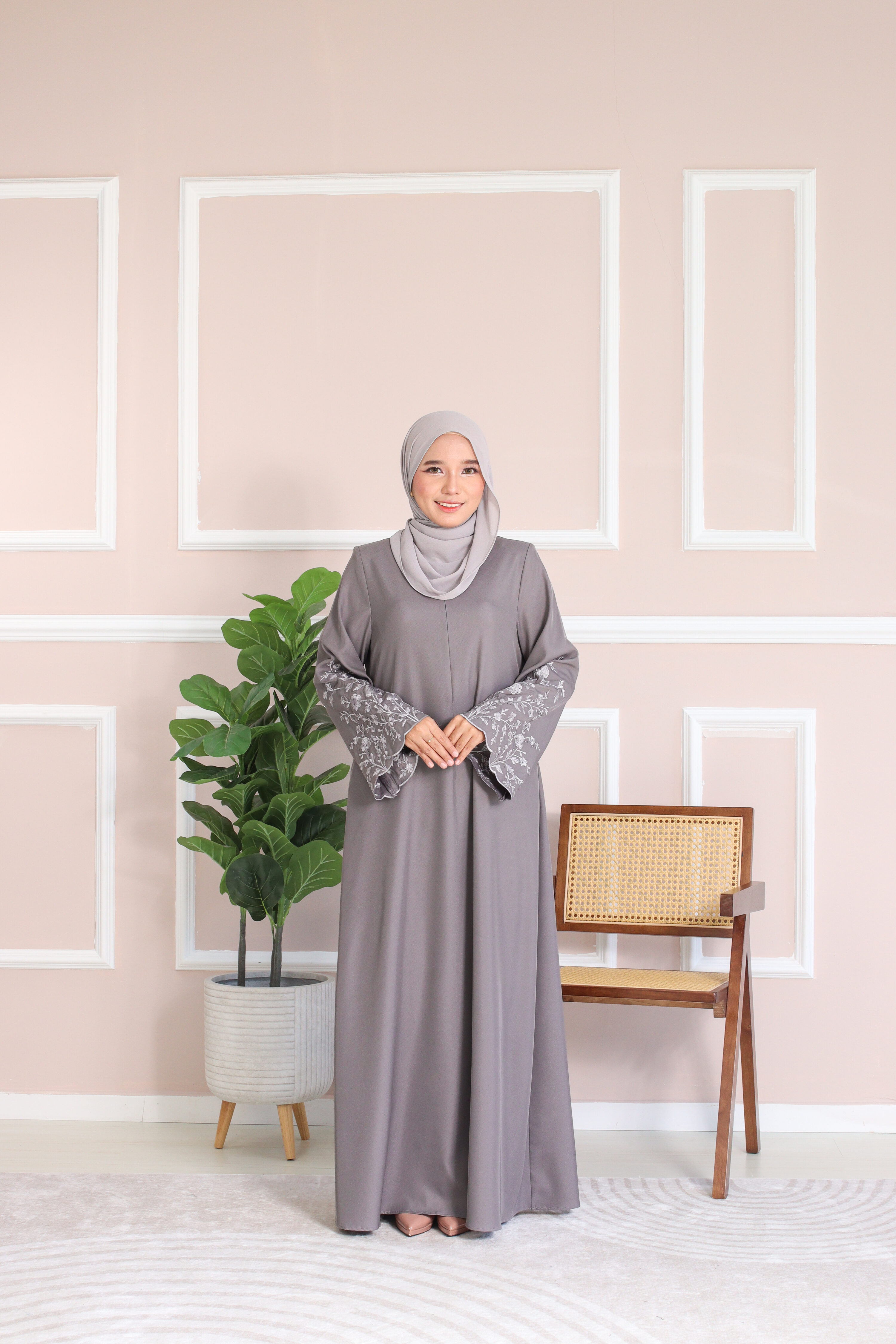 HUDA JUBAH - Dark Grey