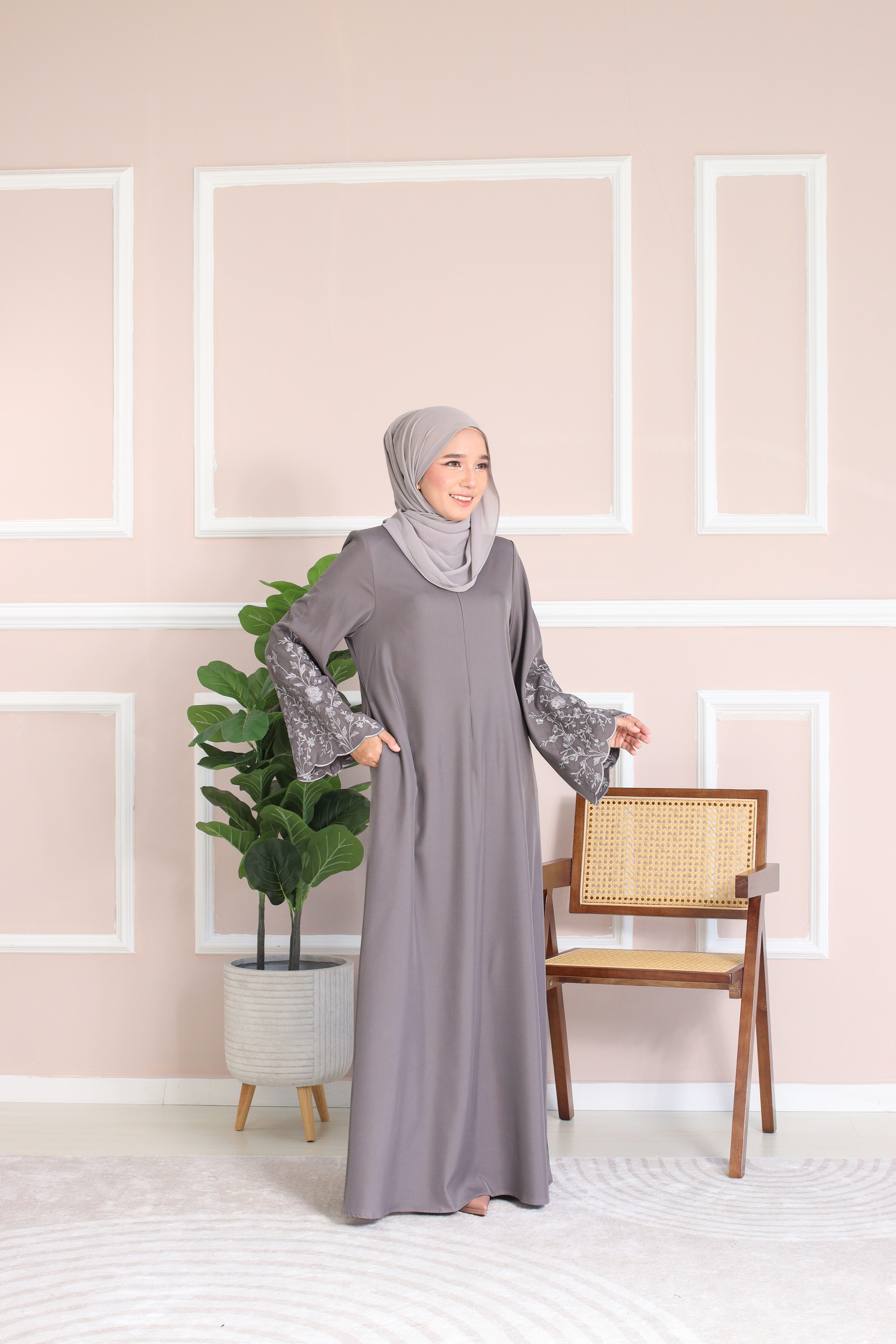HUDA JUBAH - Dark Grey