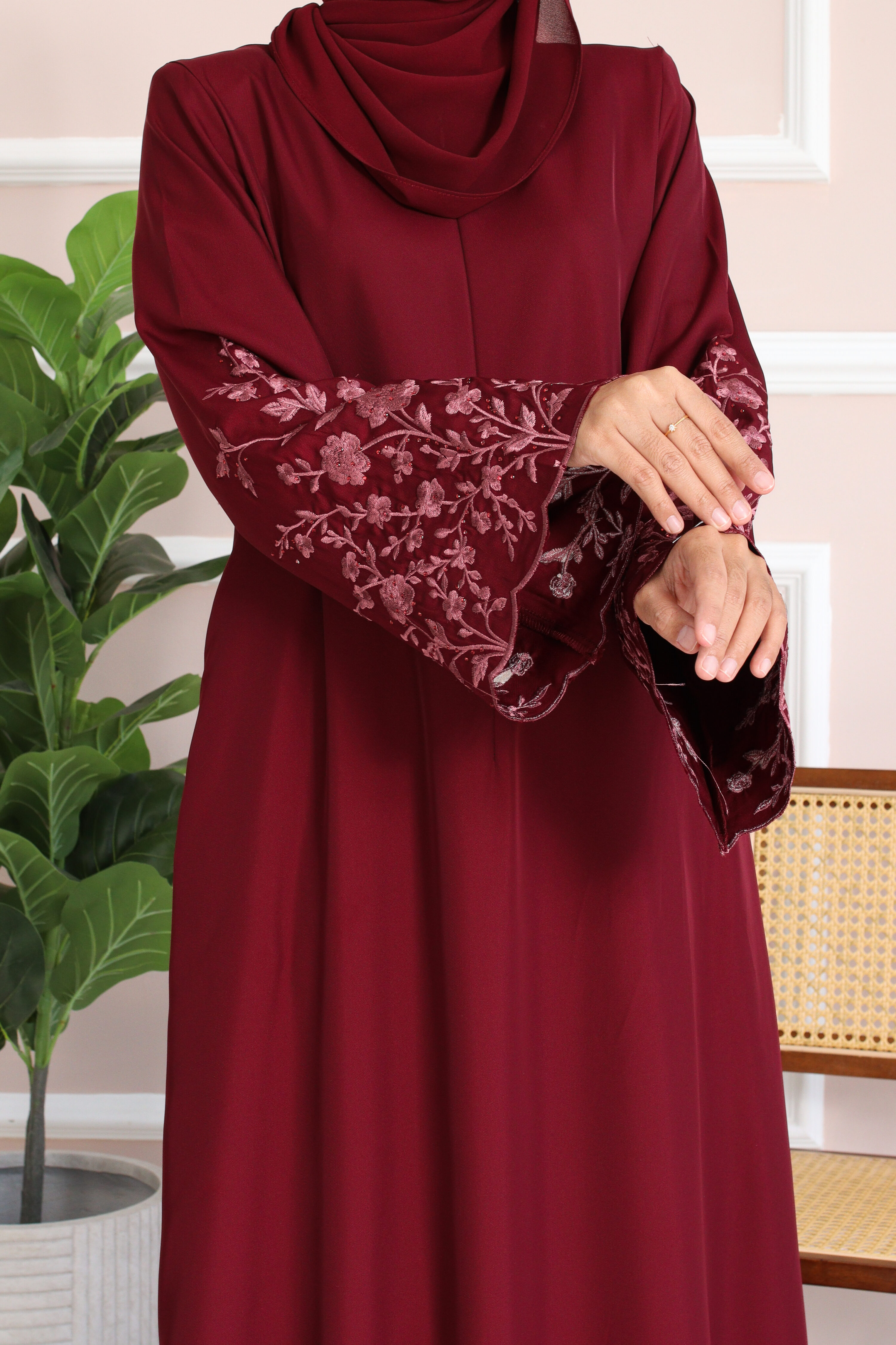 HUDA JUBAH - Maroon