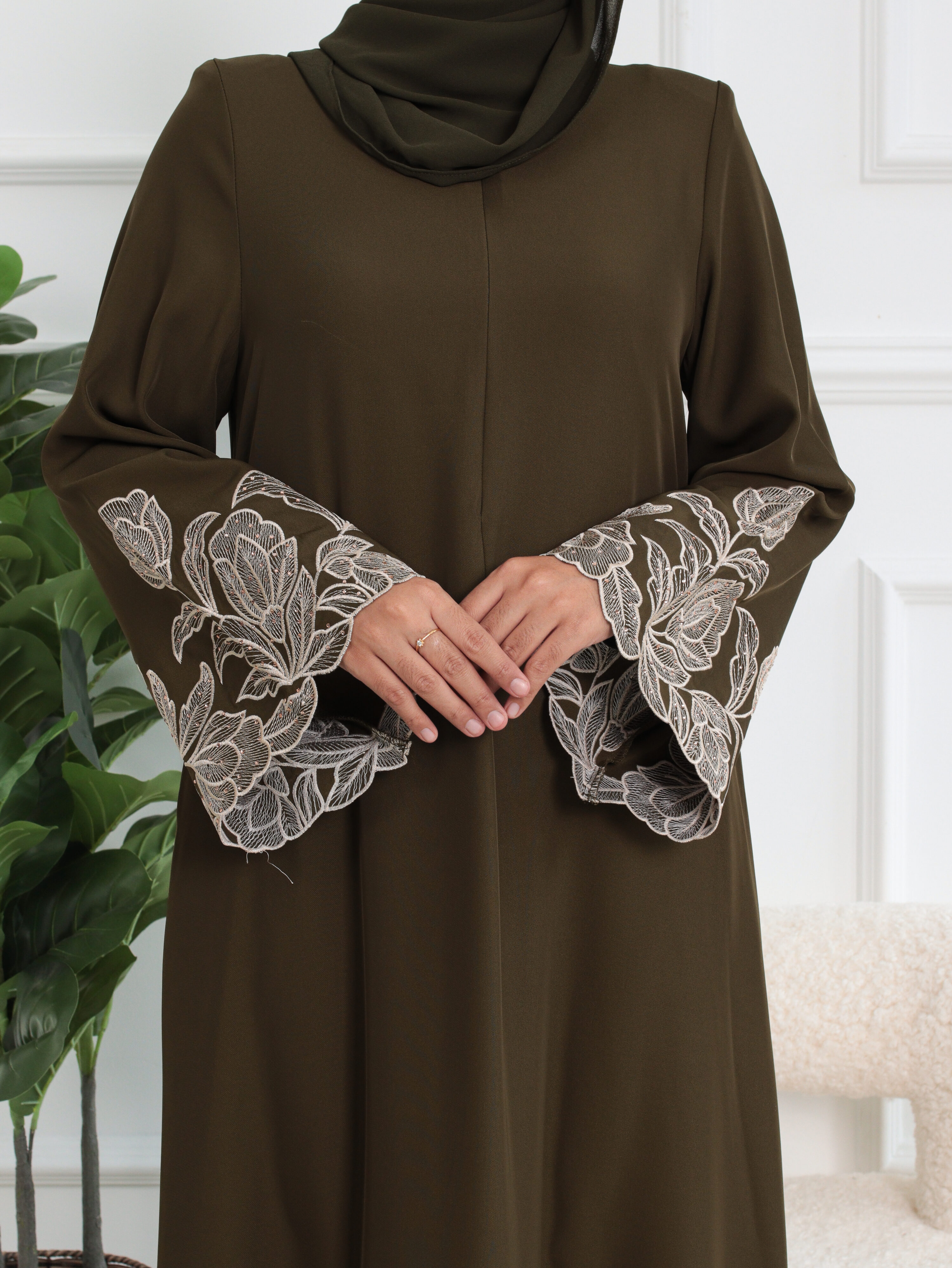 ABAYA THEA - Dark Olive