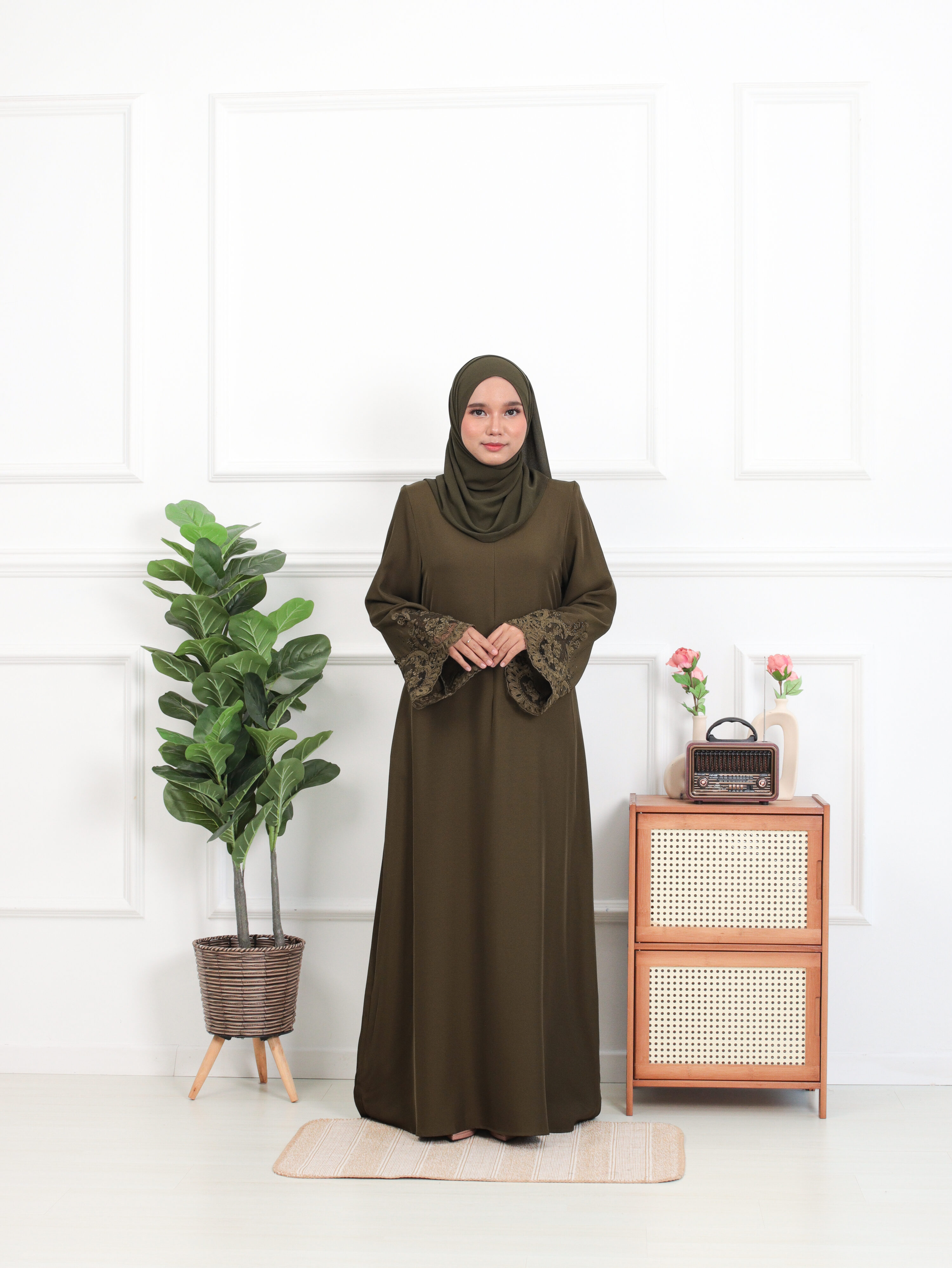 ABAYA LOFA - Dark Olive