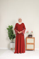 ABAYA DHIA- Brick Red