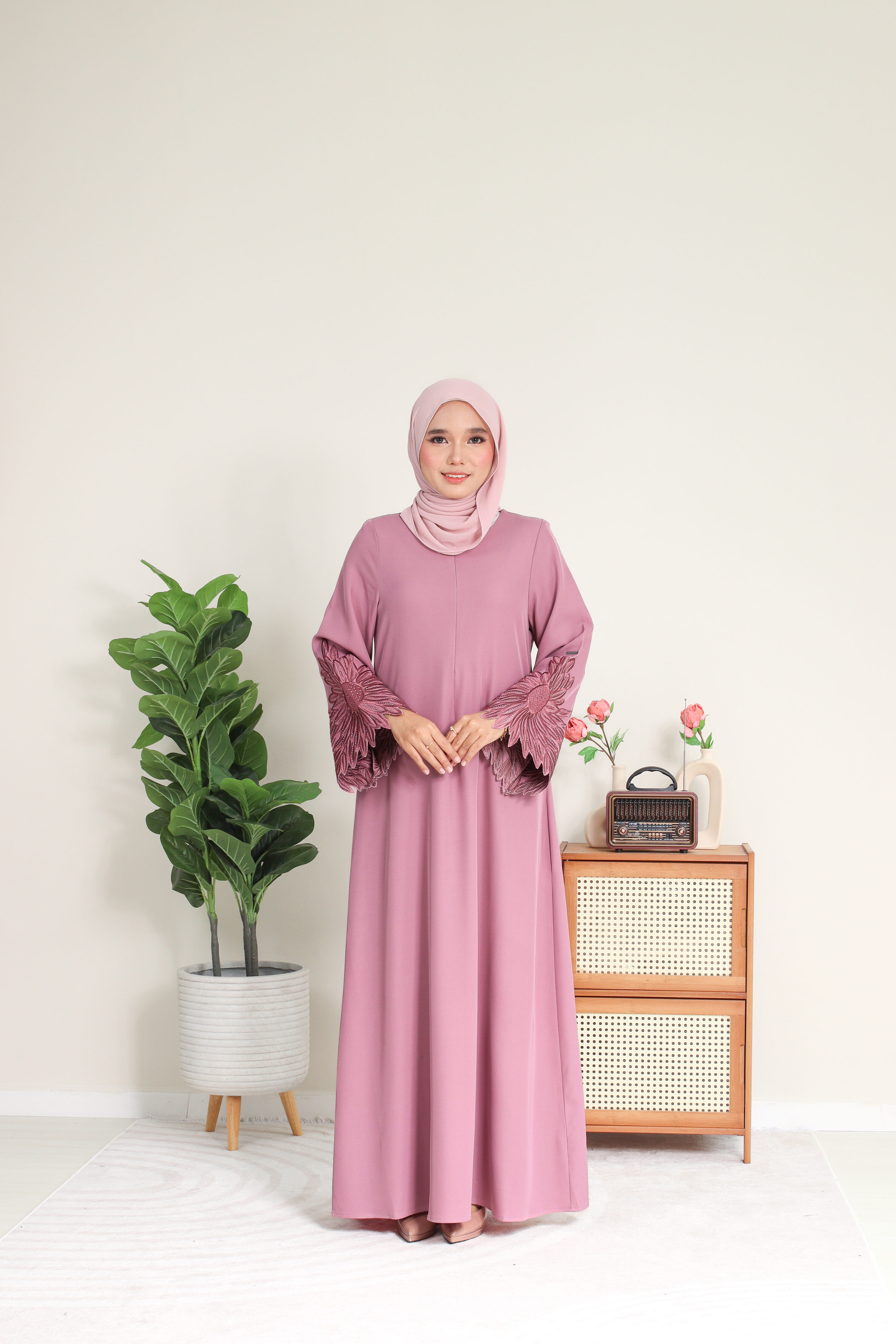 ABAYA DHIA- Dusty Purple