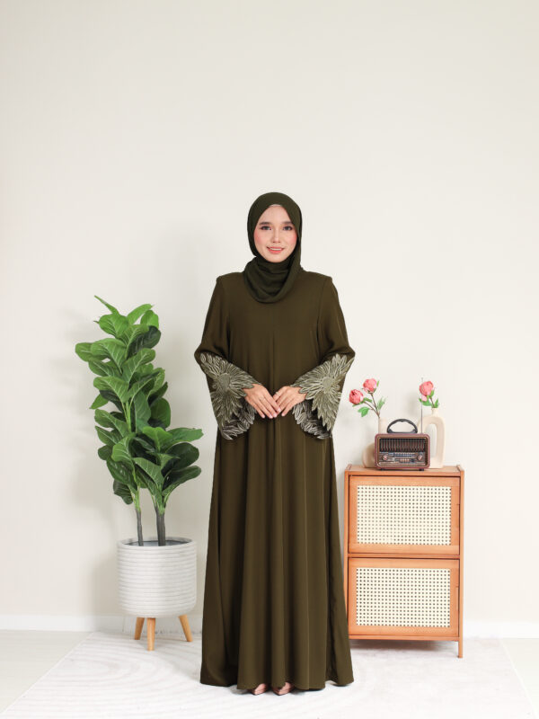 ABAYA DHIA- Dark Olive