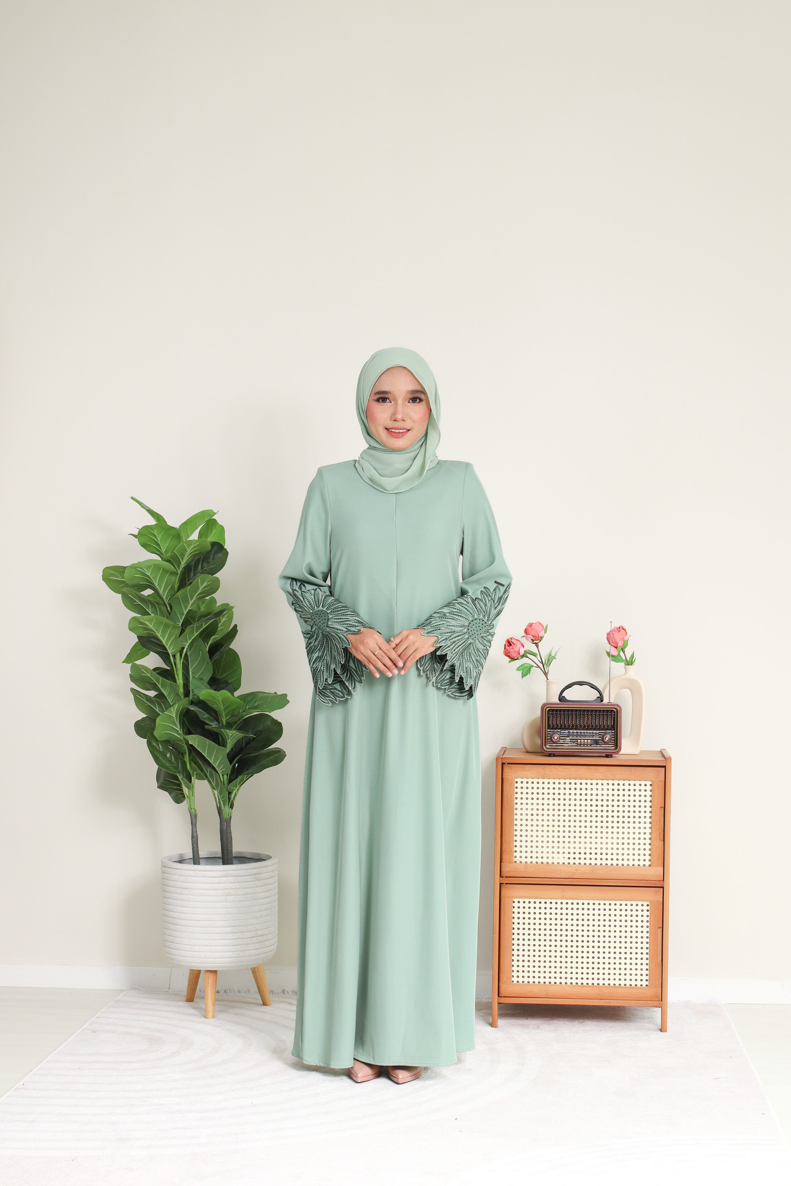 ABAYA DHIA- Mint
